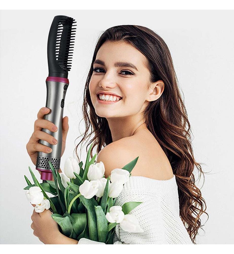 Séchoir peigne 3 en 1 BY-812 Air et chaleur avec 2 intensités 4 peignes pour créer des styles 600W - Silver
