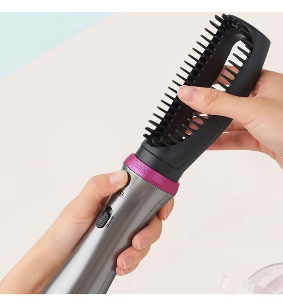 Séchoir peigne 3 en 1 BY-812 Air et chaleur avec 2 intensités 4 peignes pour créer des styles 600W - Silver