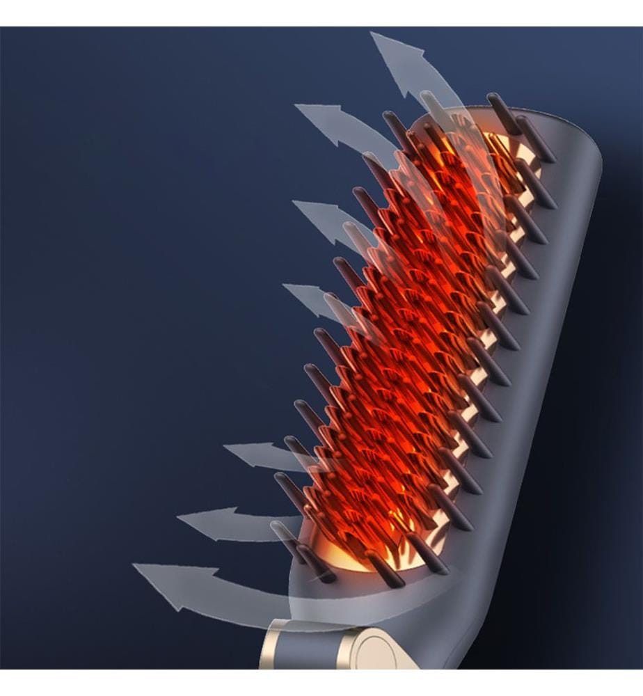 Brosse peigne lissante pliable HY-108. - 35W