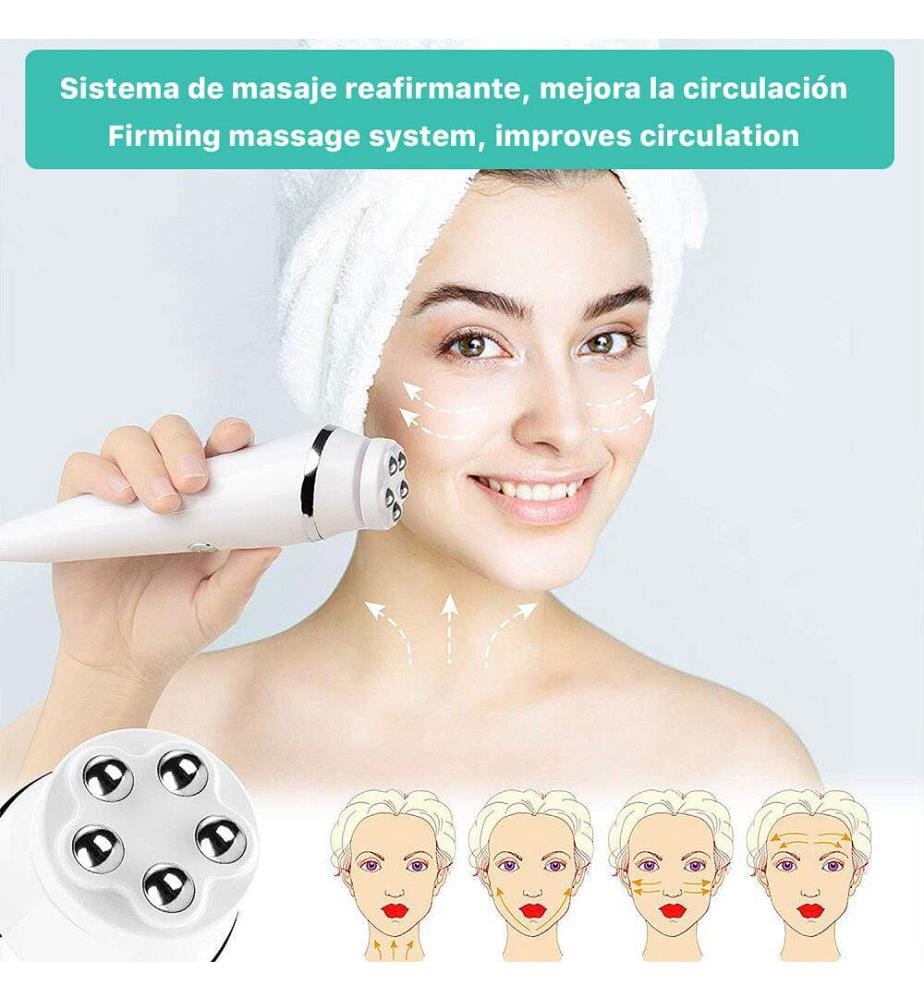 Outil de beauté 4 en 1 Brosse nettoyante avancée pour le visage - Rose pâle
