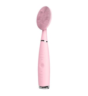 Brosse nettoyante pour le visage, masseur exfoliant Vibrations profondes Batterie rechargeable - Rose clair
