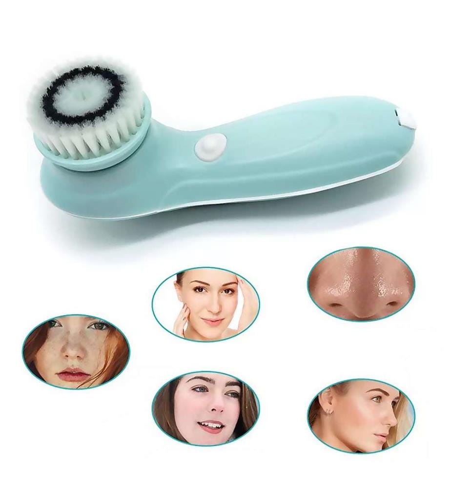 Brosse 3 en 1 nettoyante, exfoliante et démaquillante Rechargeable - Rose clair