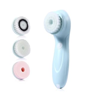 Brosse nettoyante, exfoliante et démaquillante pour le visage 3 en 1