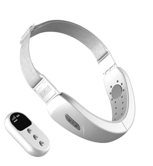 Ceinture d'électrostimulation faciale - Blanc