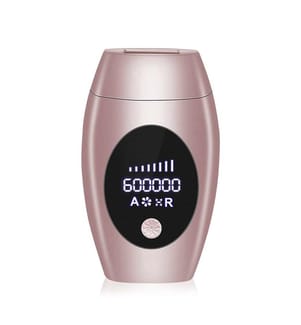 Épilateur à lumière pulsée IPL Lampe à quartz, 600 000 impulsions, réglable sur 8 niveaux Corps entier - Rose Gold