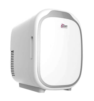 Réfrigérateur de beauté, mini réfrigérateur de maquillage portable 8 litres Mode chaud ou froid (2-65° C) - Blanc