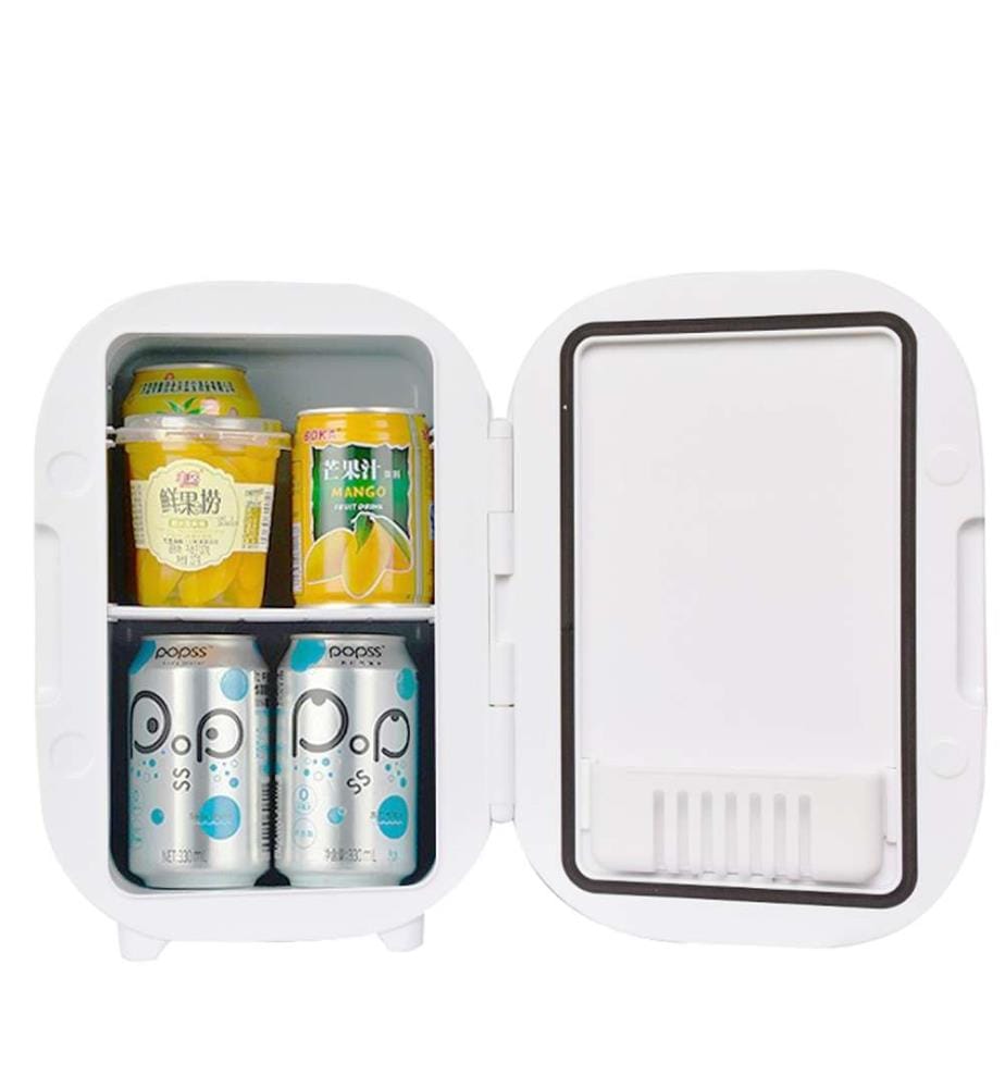 Réfrigérateur de beauté, mini réfrigérateur de maquillage portable 8 litres Mode chaud ou froid (2-65° C) - Blanc