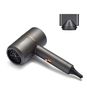 Sèche-cheveux professionnel 1200w Haute puissance, 2 vitesses et 2 températures de chauffe, avec concentrateur - Noir