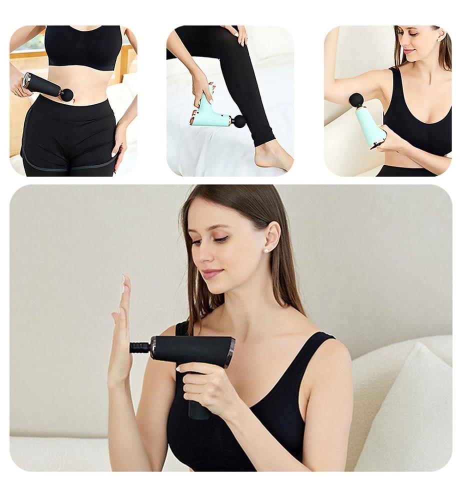 Pistolet de massage 15 x 6,5 x 14 cm - Noir