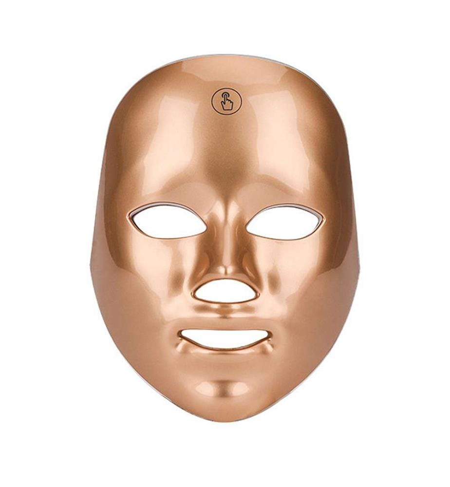 Masque tactile avec lumière LED Traitement 7 couleurs - Or