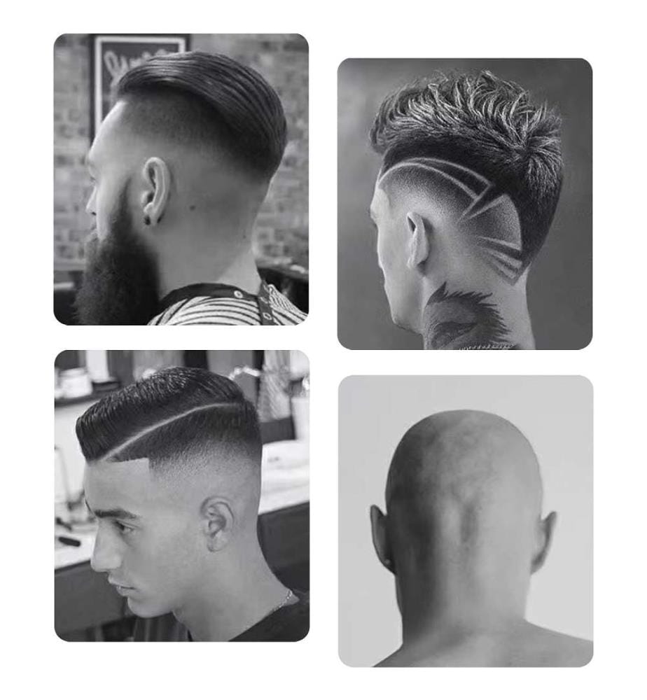 Tondeuse à cheveux et à barbe avec batterie - Noir