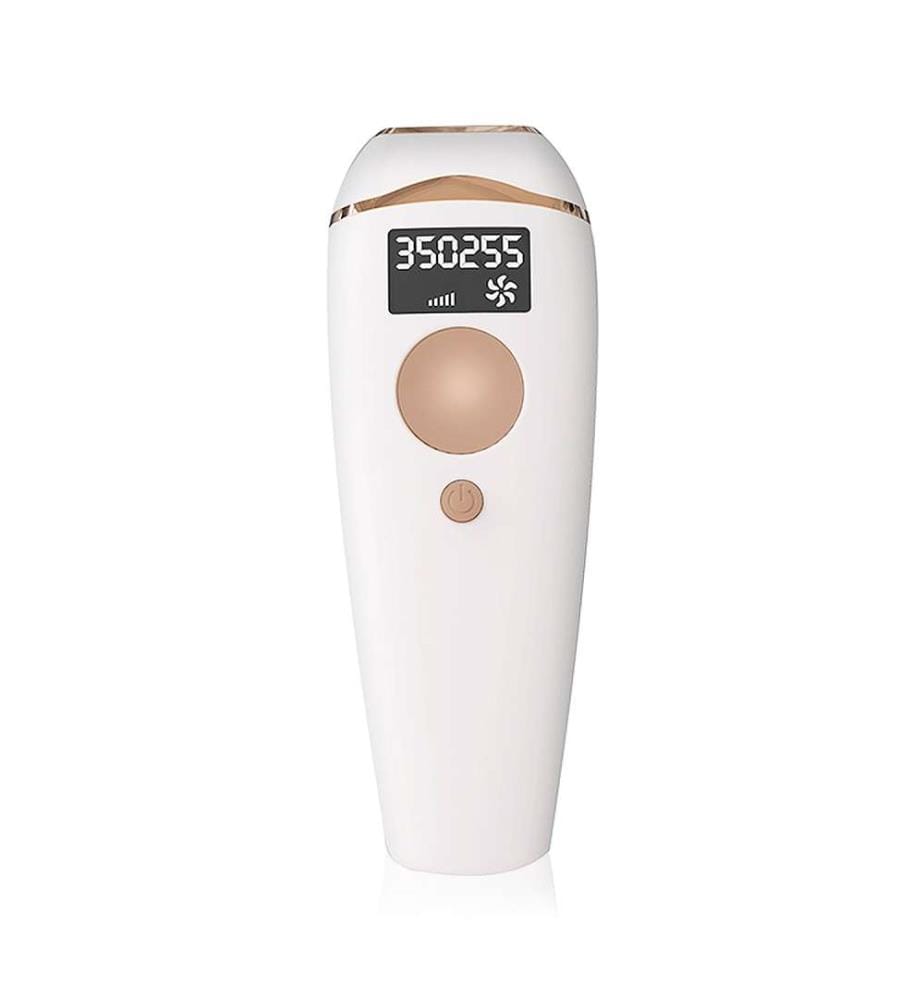 Épilateur à lumière pulsée IPL 5 niveaux, 999 999 999 coups de flash - Blanc