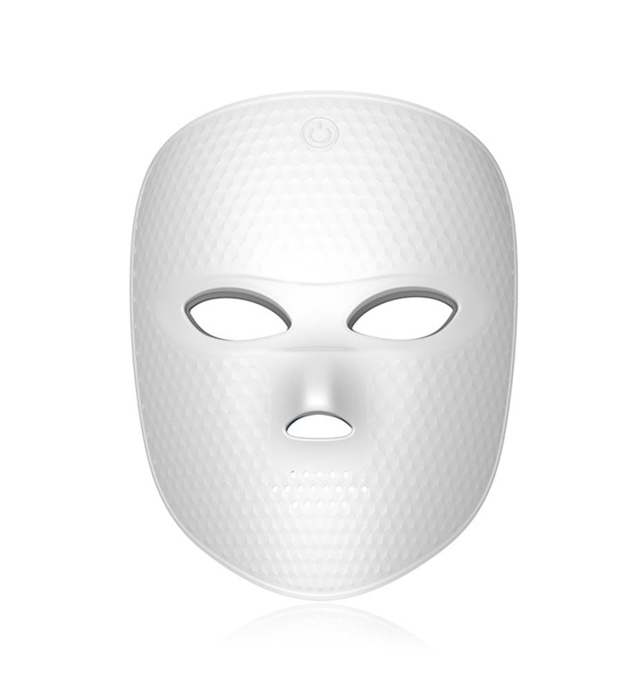Masque facial à lumière led avec 7 couleurs - blanc