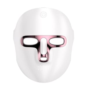 Masque facial sans fil avec traitement de luminothérapie à 7 couleurs - blanc