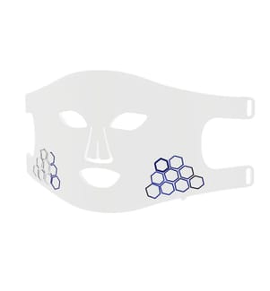 Masque facial à lumière Led avec 4 couleurs - blanc