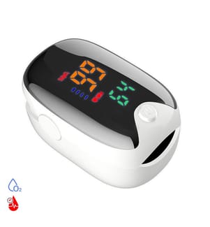 Pulsomètre numérique avec moniteur de fréquence cardiaque - Blanc