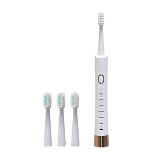 Brosse à Dents Électrique Sonique 38 000 Vibrations/Min - Blanc