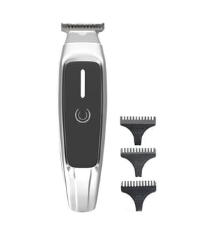 Tondeuse à cheveux affichage numérique, batterie rechargeable - Argenté