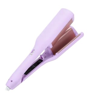 Boucleur de cheveux avec double cylindre et technologie d'ionisation négative, 4 niveaux de température - Rose