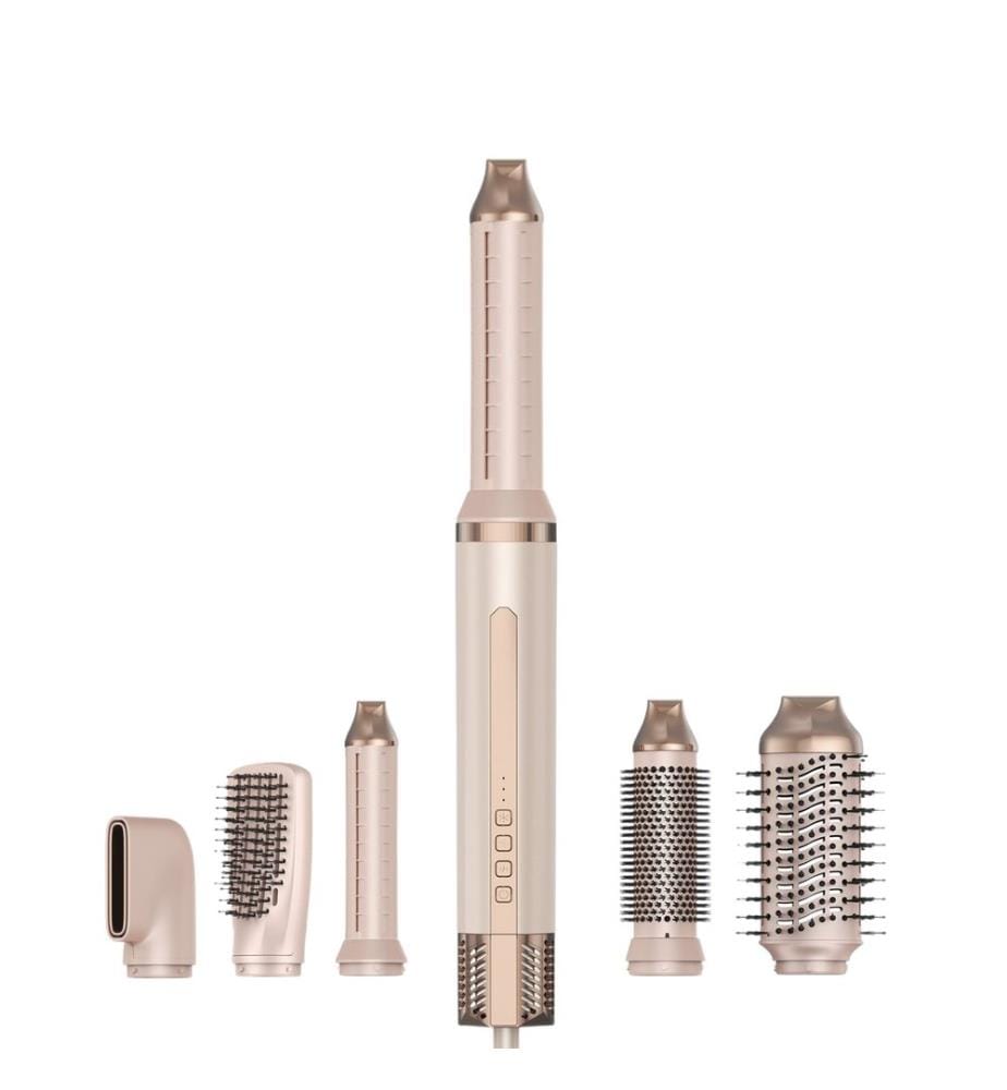 Sèche-Cheveux Multistyler 6-en-1 à Ions Négatifs 1300W - Rose et Or Rose