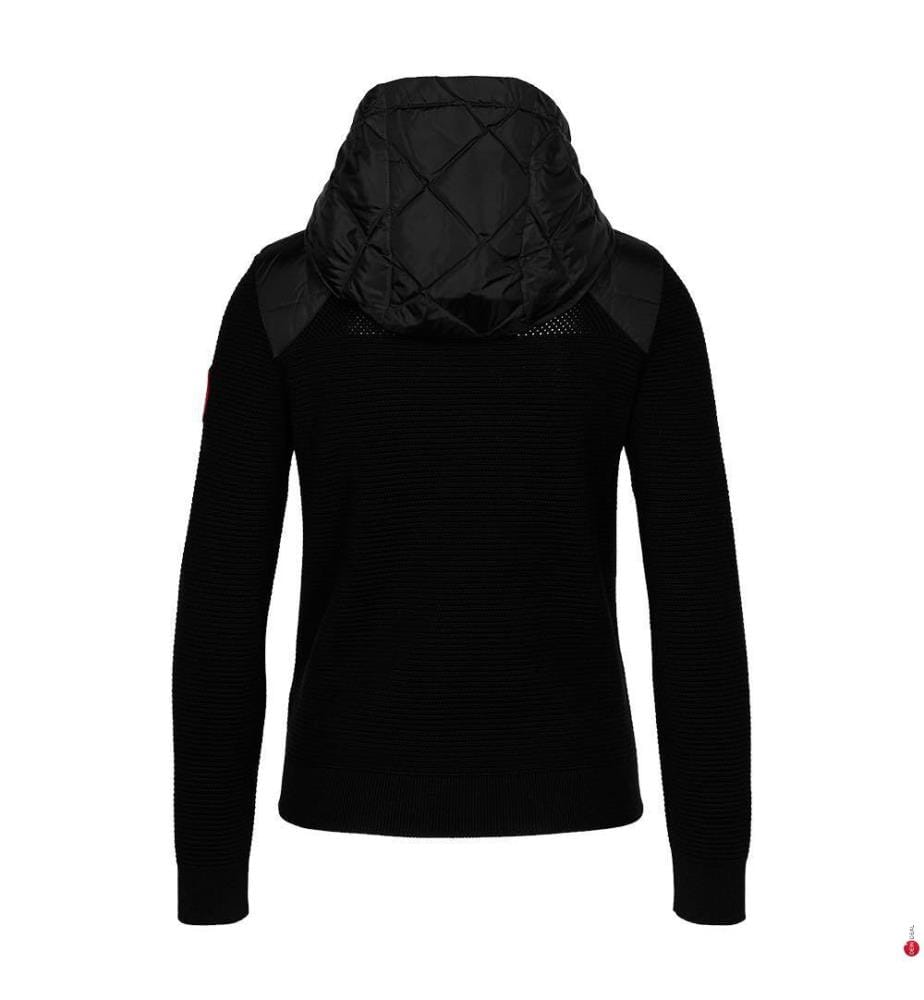 Jacke mit Reissverschluss HyBridge Quilted Knit - Schwarz