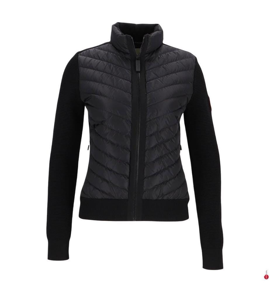 HyBridge Quilted Knit Jacket - Schwarz