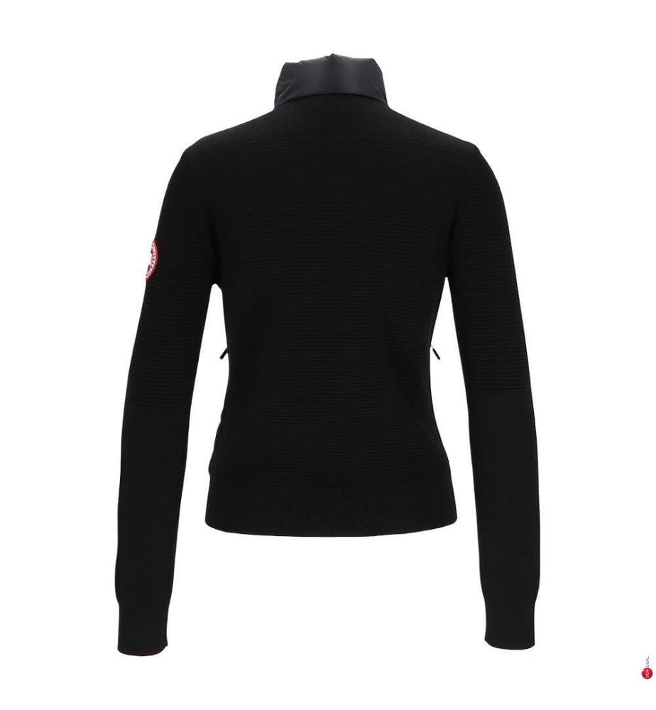 HyBridge Quilted Knit Jacket - Schwarz
