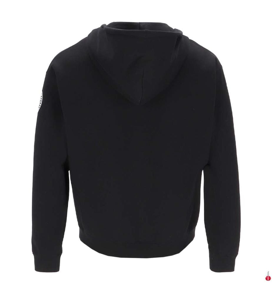 Rove-Jacke mit Reissverschluss und Muster – Schwarz