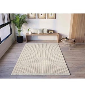 Tapis 140 x 200 cm - Crème
