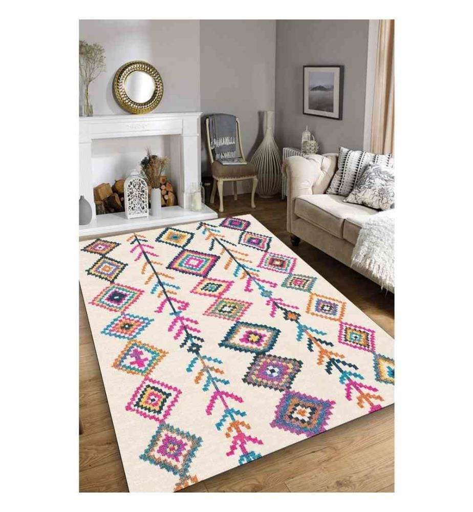 Tapis de salle - 80 x 150 cm - Multicolore