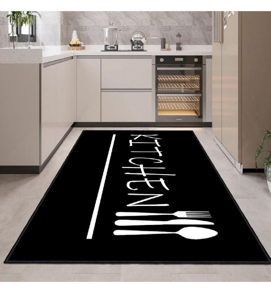 Tapis (80 x 150) - Blanc Noir