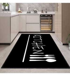 Tapis (80 x 150) - Blanc Noir