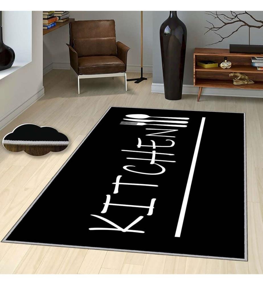 Tapis, 80 x 120, Multicolore, Polyester, 1 mm de hauteur de poil