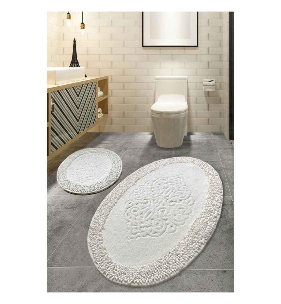 Piante Oval Bathmat Set 2 Pieces - Multicolor