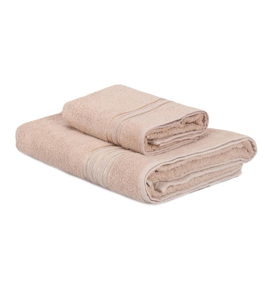 Lot de 2 Linges - Cappuccino