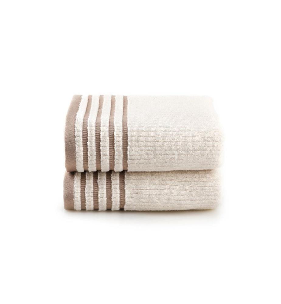 Handtuch-Set, 2 Stück, Cappuccino, 100% Microcotton