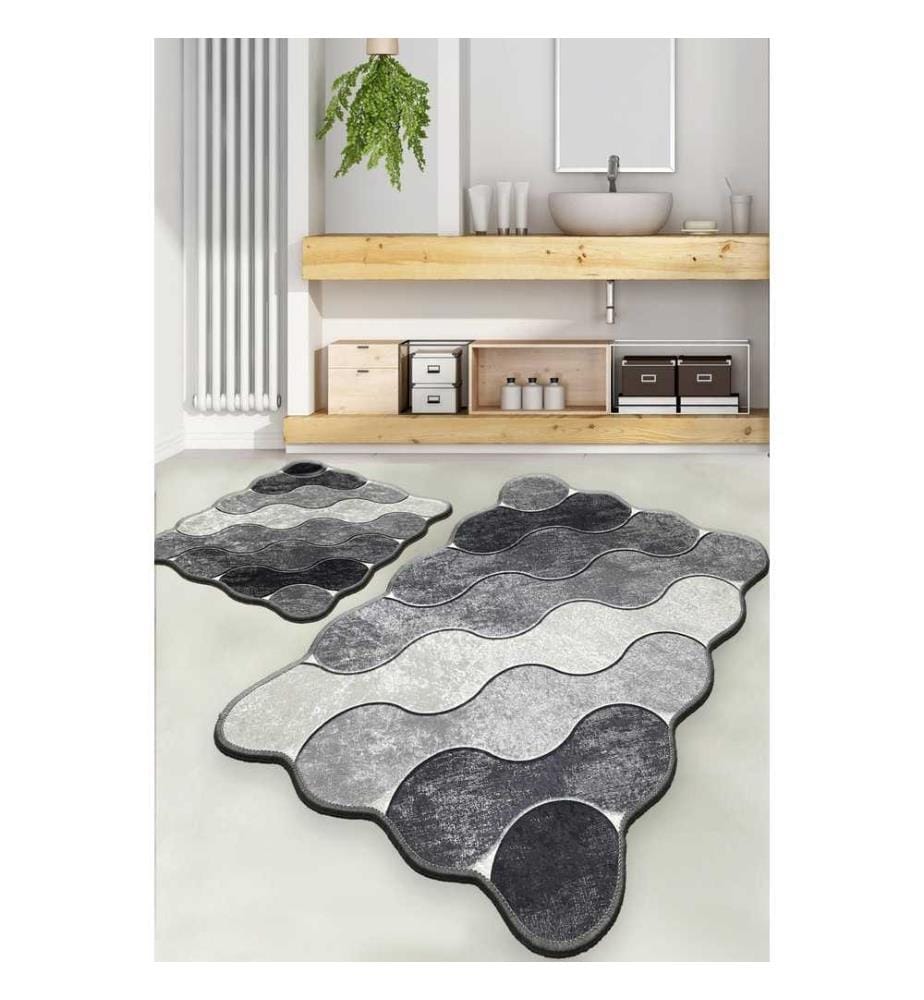 Circle Bathmat Set 2 Pieces - Multicolor