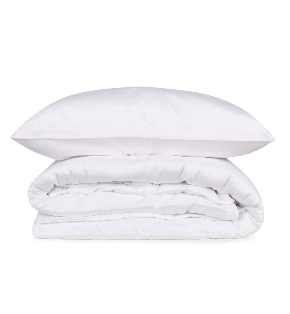 Housse de couette Satin King - Blanche