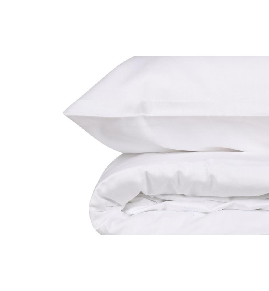 Housse de couette Satin King - Blanche