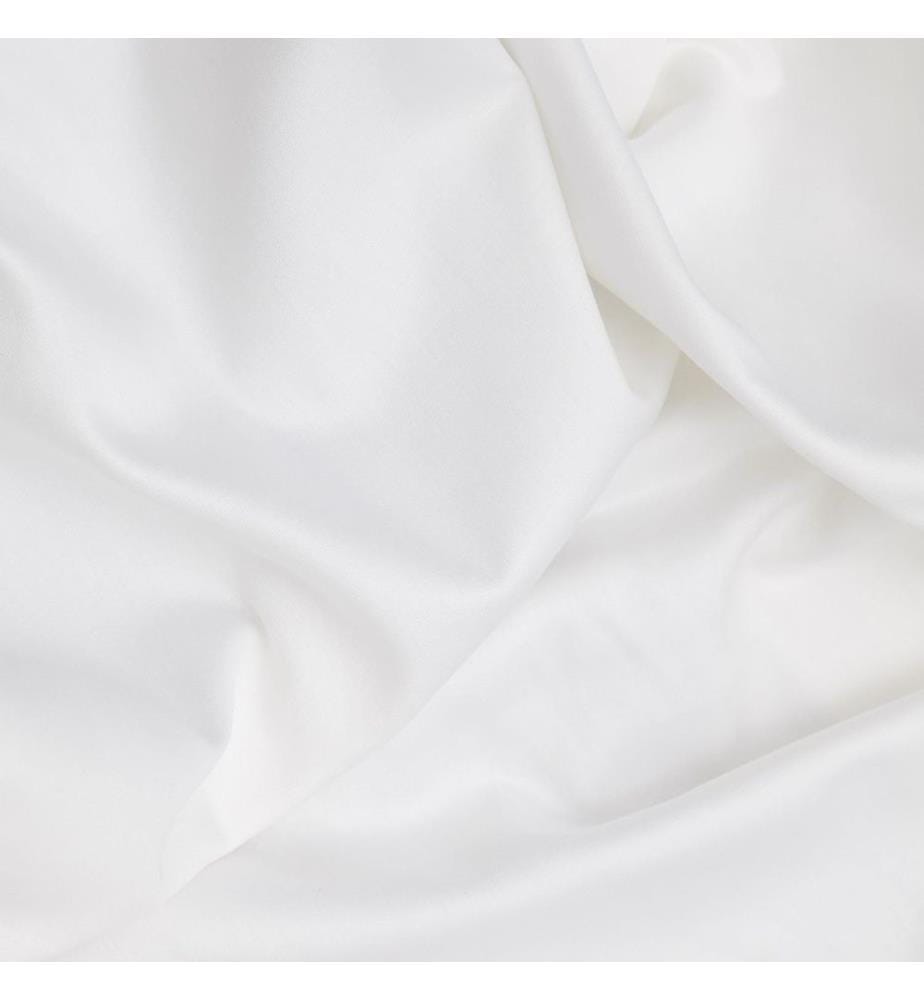 Drap-housse Satin King 160 x 200 cm - Blanc