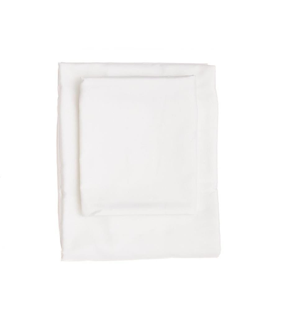 Drap-housse Satin King 160 x 200 cm - Blanc