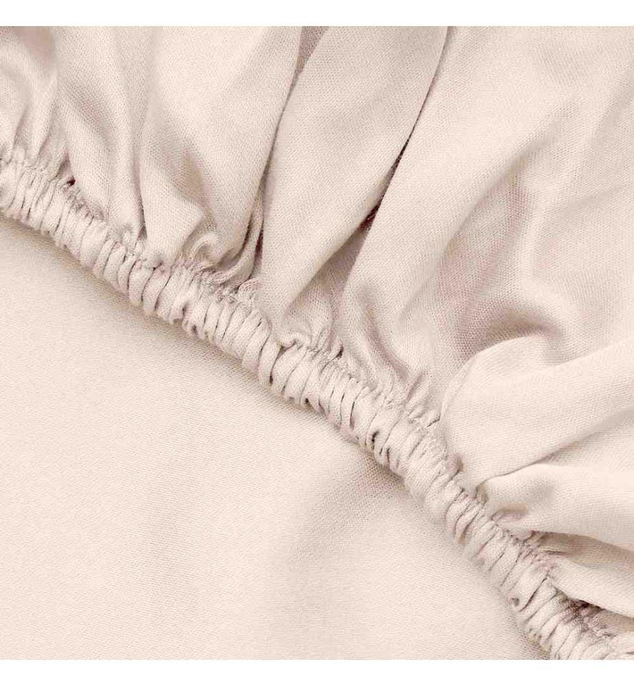 Drap-housse Satin King 160 x 200 cm - Crème