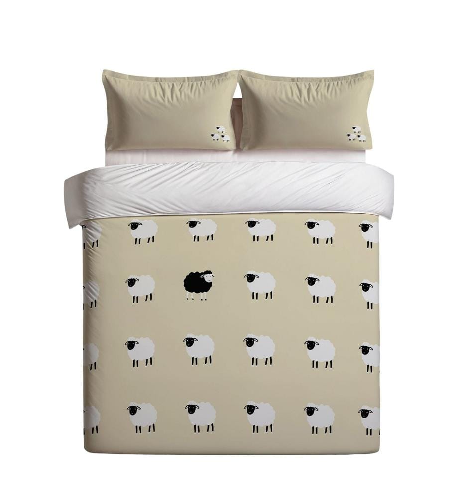Ensemble de housse de couette Super King - Jaune beurre