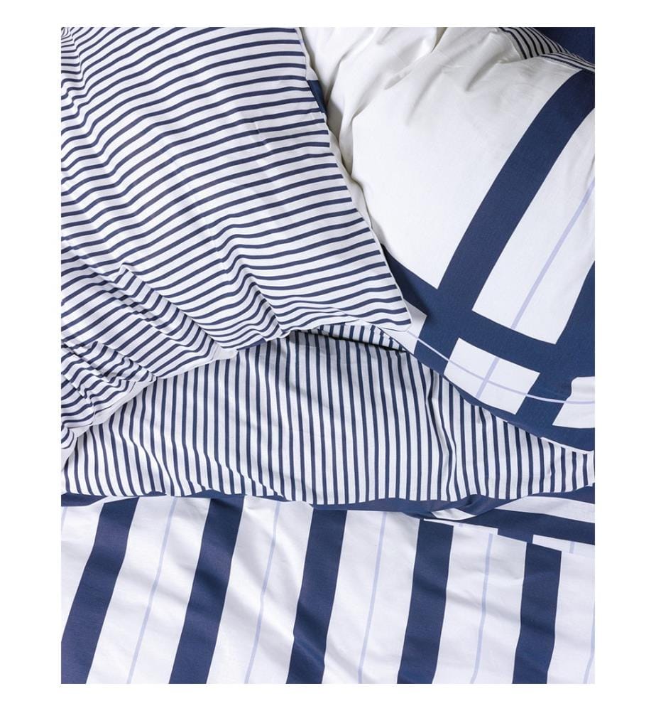 Ranforce King Quilt Cover Set - Dark Blue