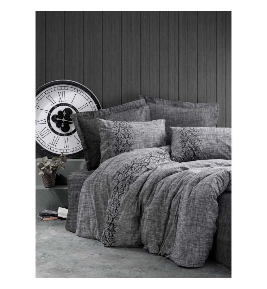 Ranforce King Quilt Cover Set - Gris