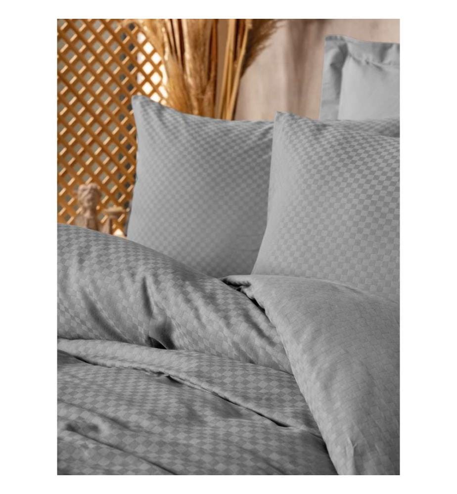 Ranforce King Quilt Cover Set - Grey
