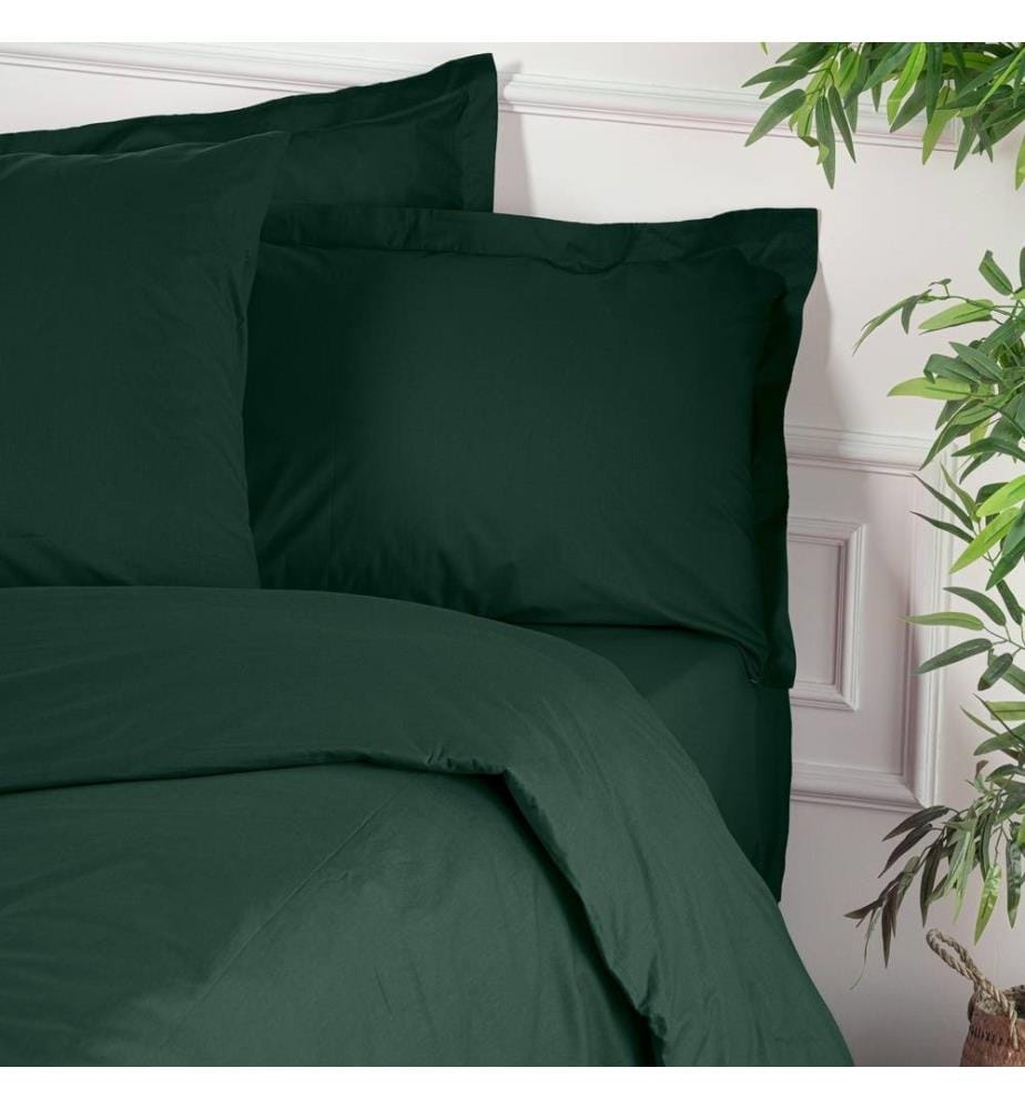 Housse de couette double Ranforce 200 x 200 cm - Dark Green
