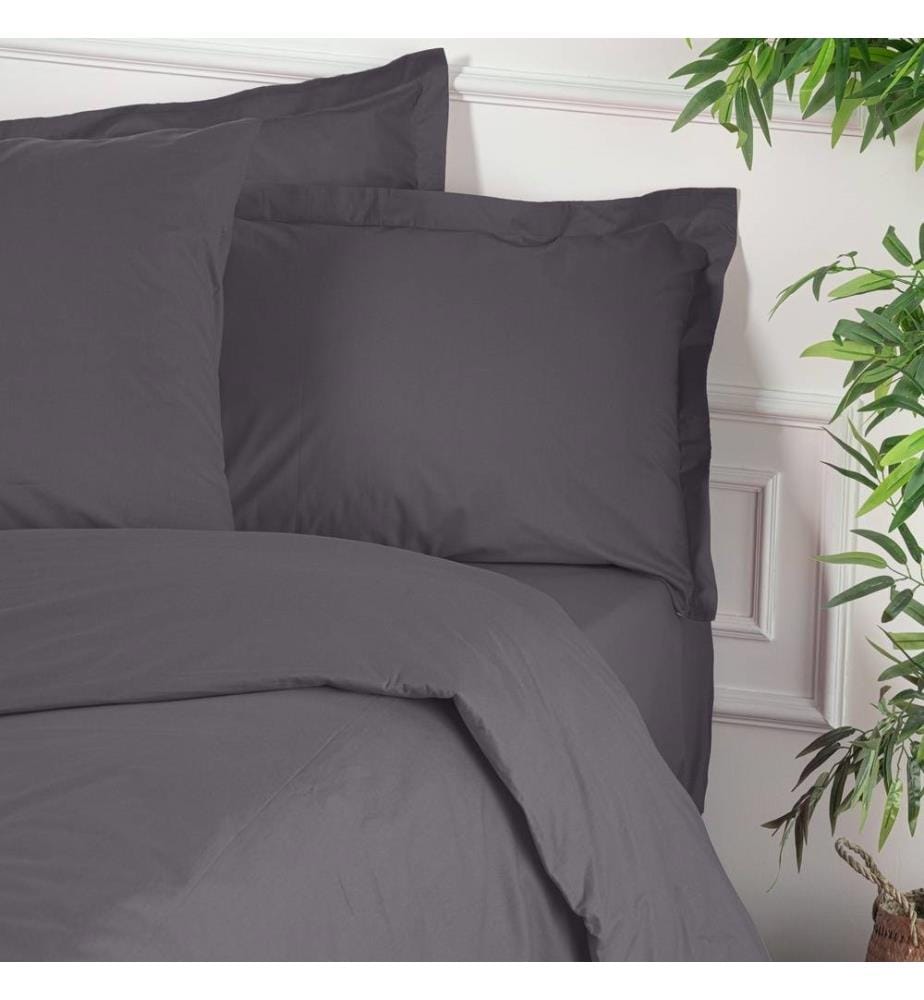 Housse de couette double Ranforce 200 x 200 cm - Dark Grey