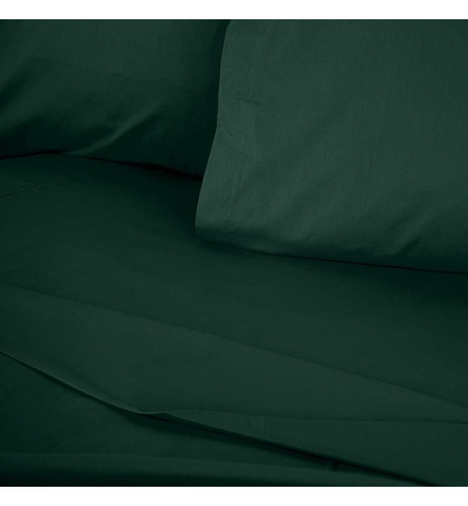 Housse de couette simple Ranforce - Vert foncé