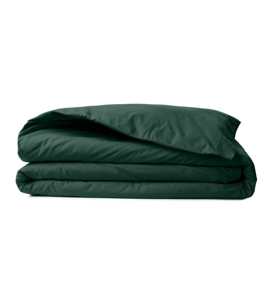 Housse de couette simple Ranforce - Vert foncé